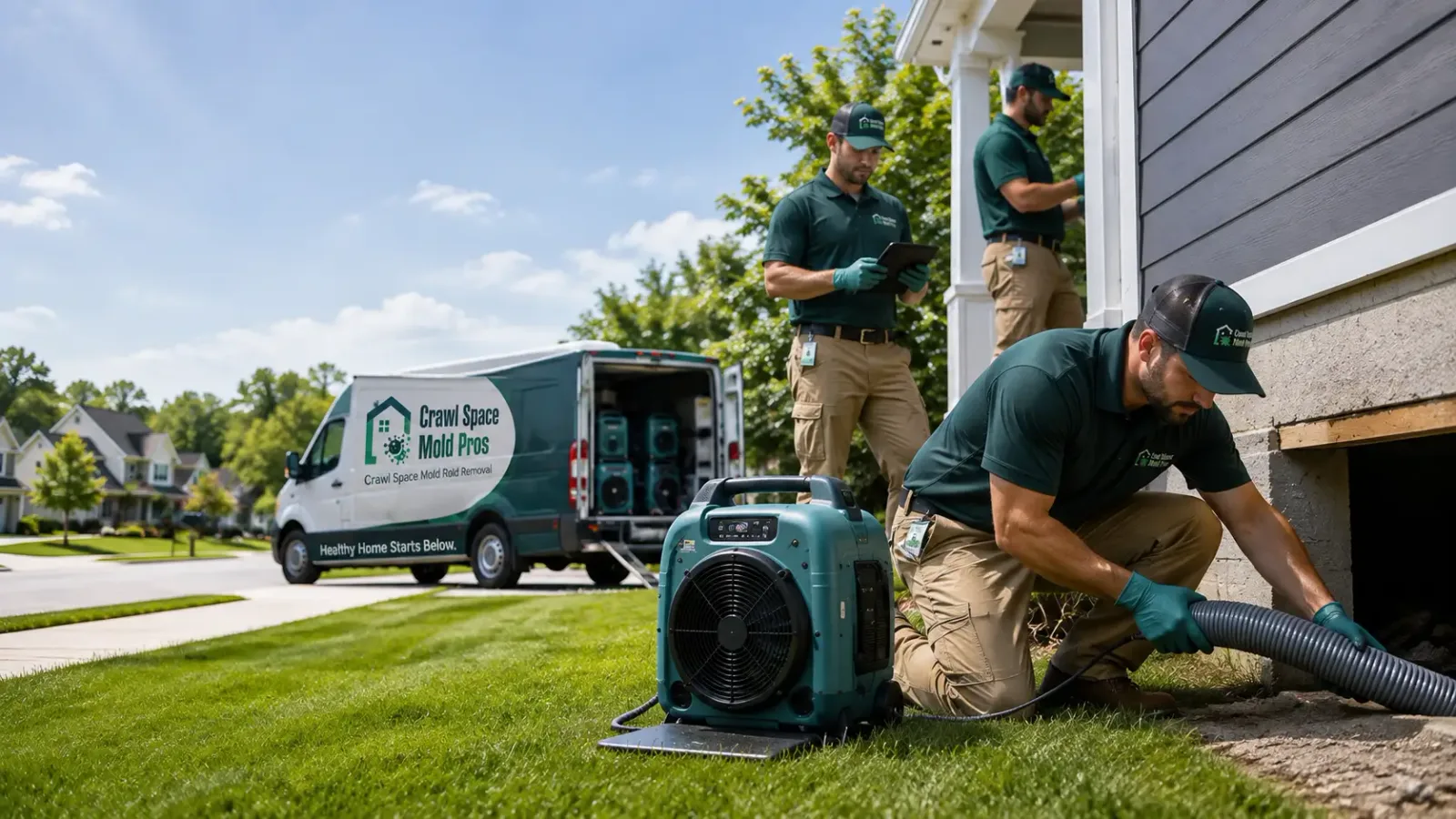 Crawl Space Mold Removal in West Newton, MA